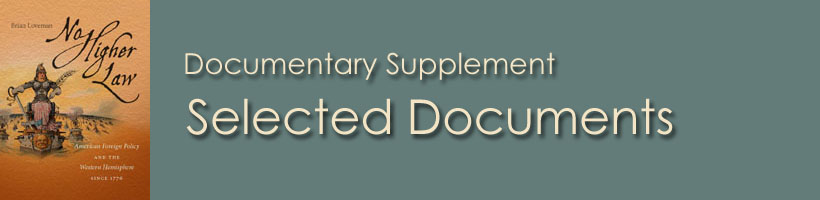 Documentary Supplement Selected Documents
