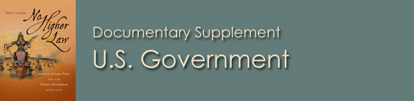 Documentary Supplement U.S. Government 